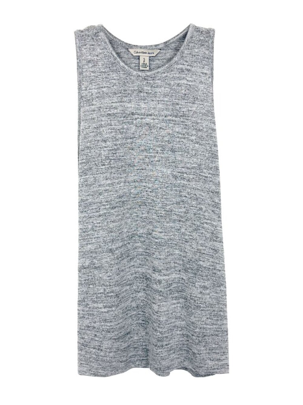 Calvin Klein Jeans Womens Knit Heather Grey Tank Top Size Small